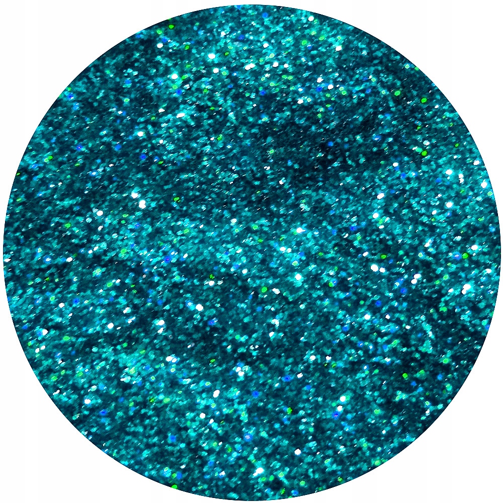 

Brokat 0,2 mm Turkus Hologram 100g farb fug 18334