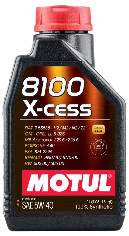 Motul 8100 X-cess 5W40 1L A3/B4