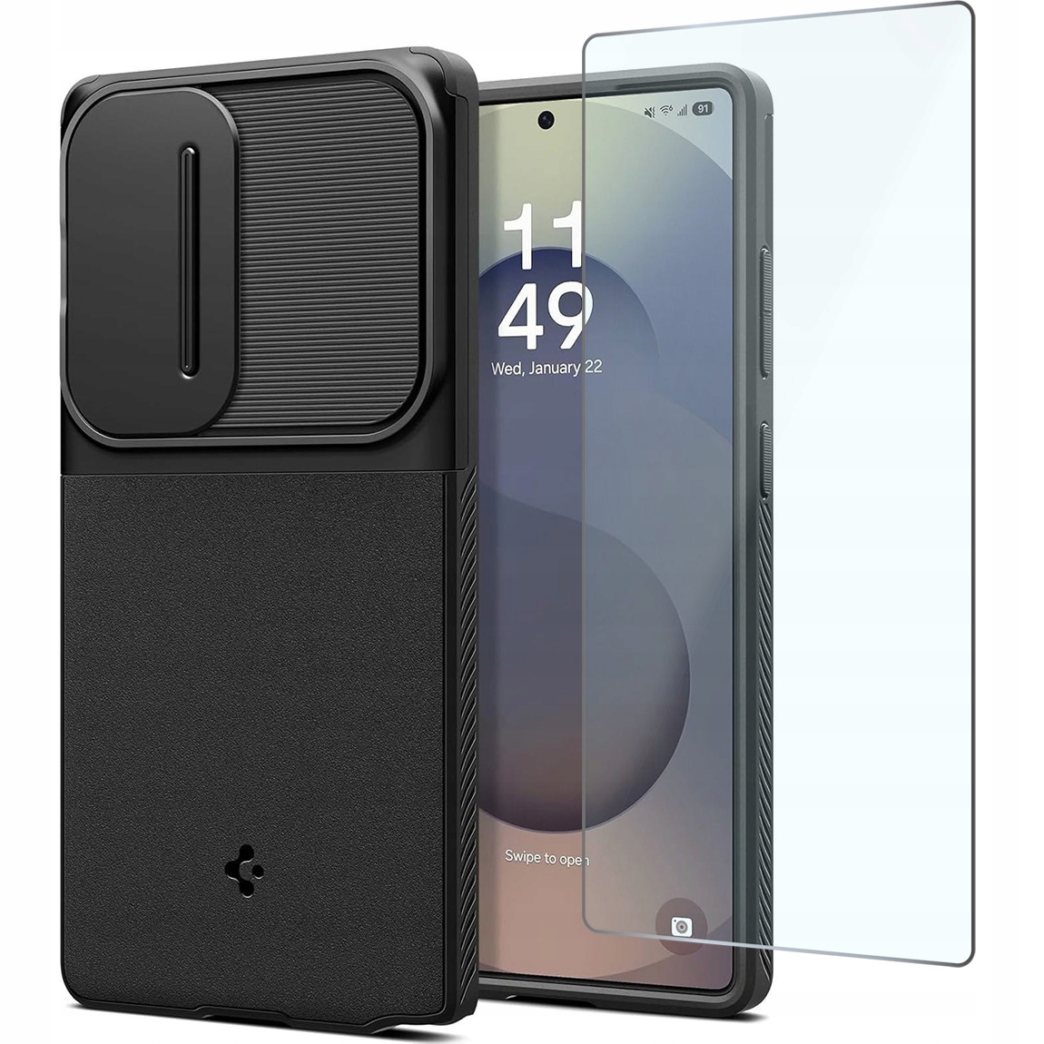 Etui Spigen do Galaxy S25 Ultra, solidny case z osłoną obiektywów szkło