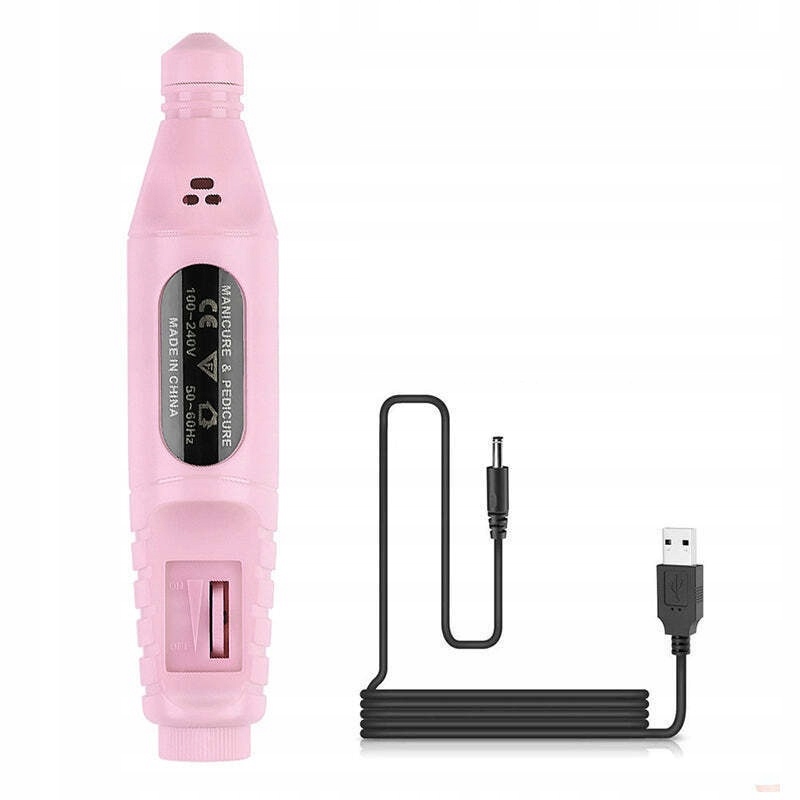 FREZARKA DO PAZNOCKI USB + 5 FREZÓW MANICURE 3 KOLORY Marka DDK