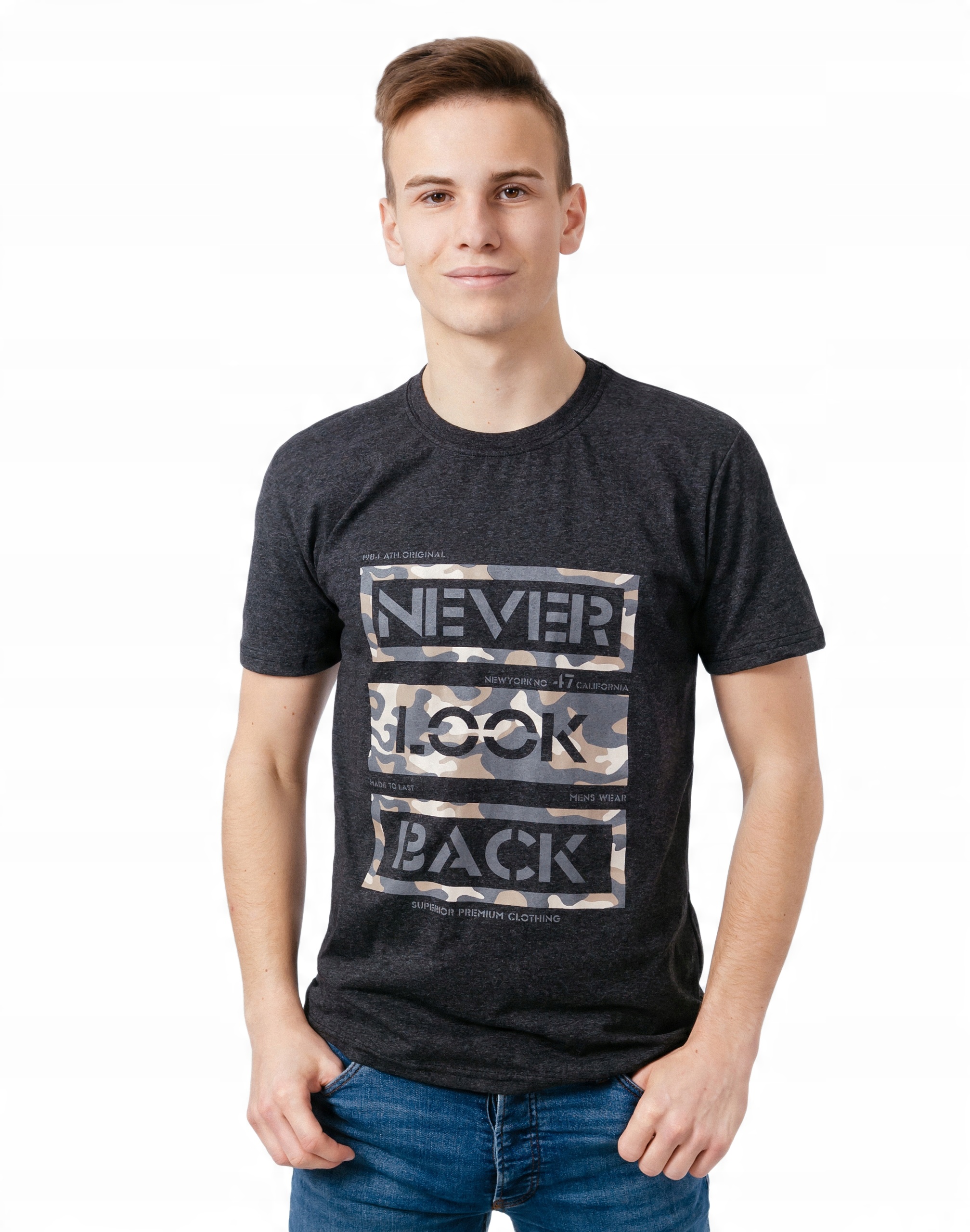 

Koszulka Podkoszulek Tshirt Męski Shirt KM18-1 r L