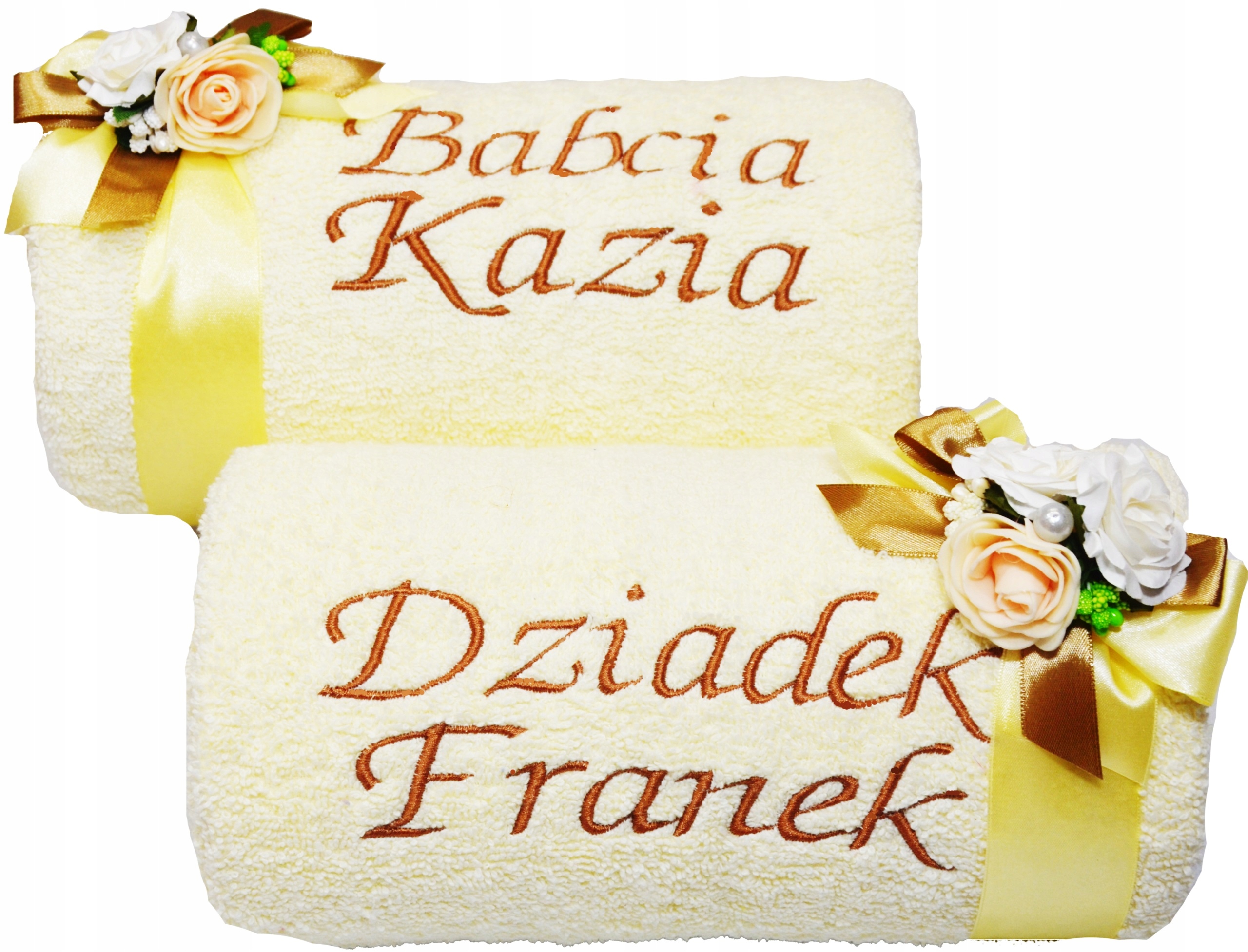 

Praktyczny Prezent dla Dziadków Ręczniki z Haftem