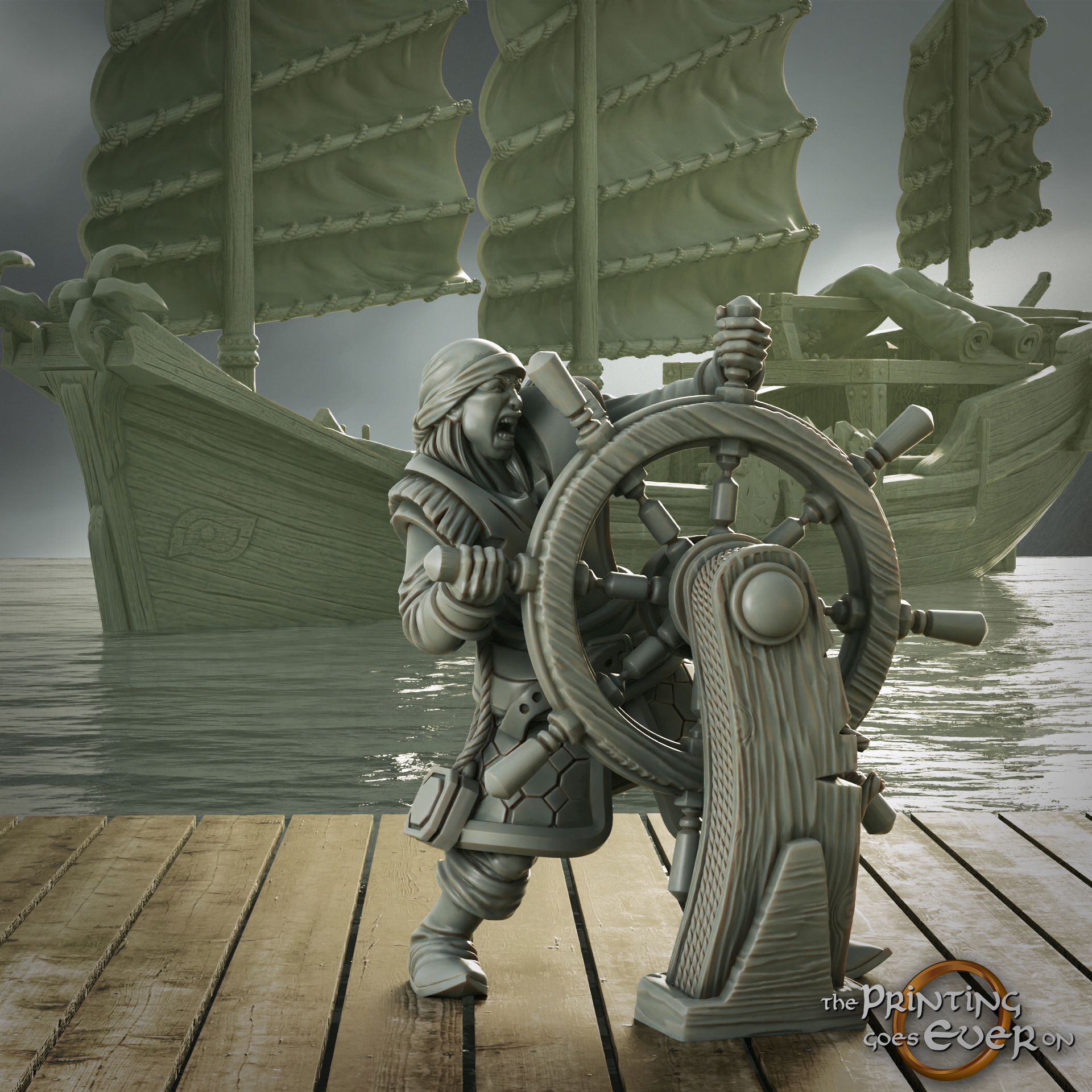 Pirate Helmsman The Printing Goes Ever On