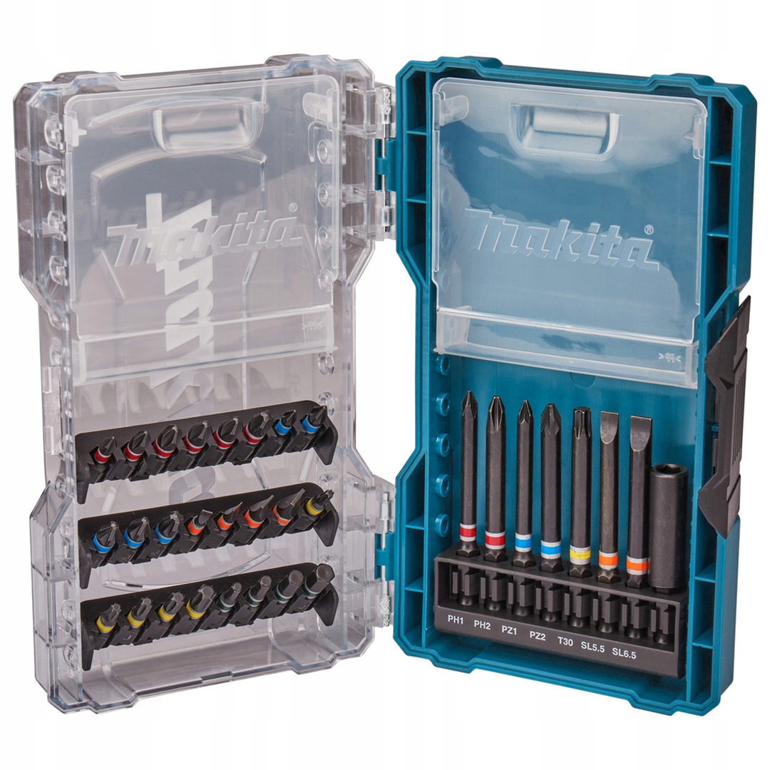Sada 32 úderových doplňků: bity Ph Pz Torx Sl držák Makita E-07076