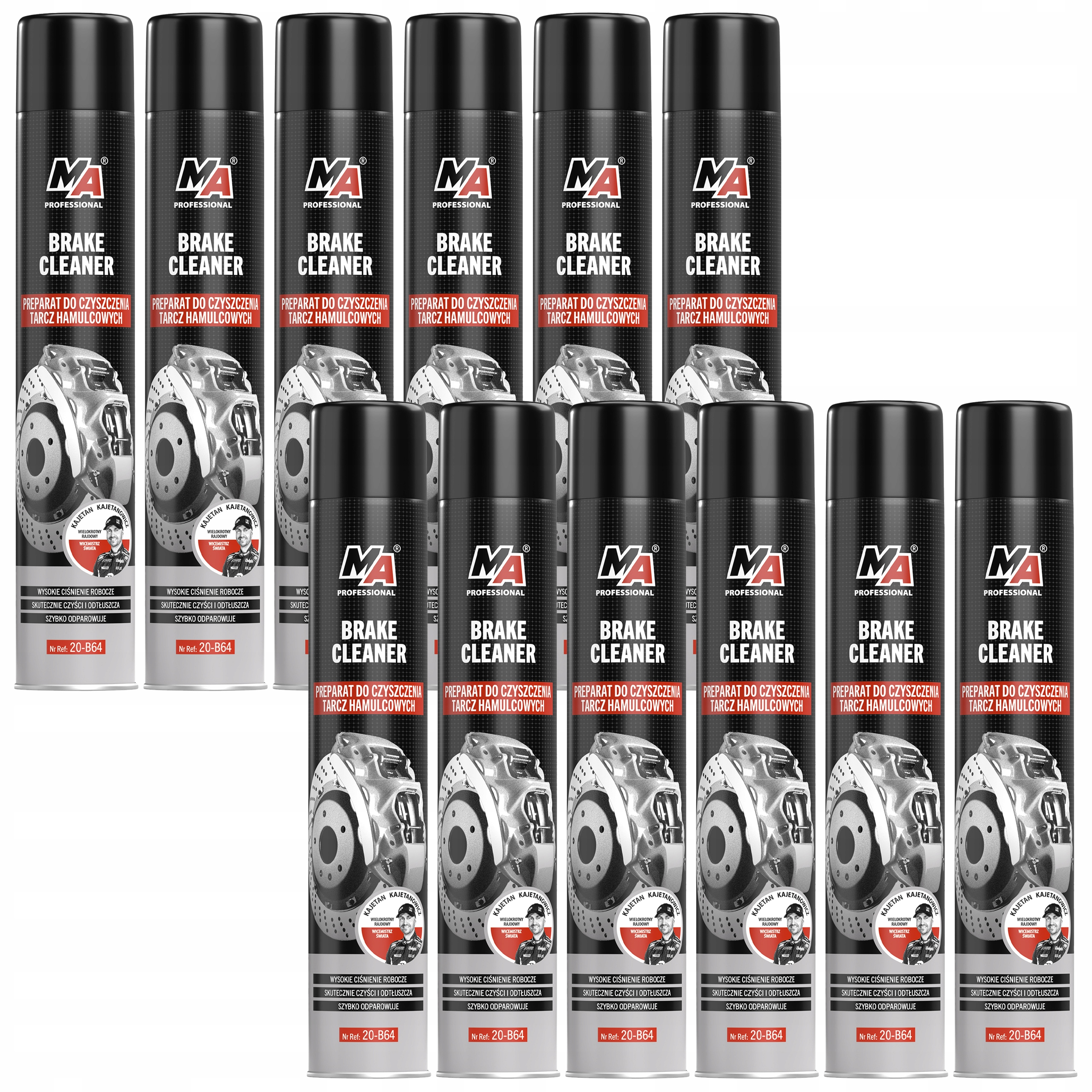 Zmywacz do Hamulców 750ml do Tarcz hamulcowych Brake Cleaner Ma Pro 12szt