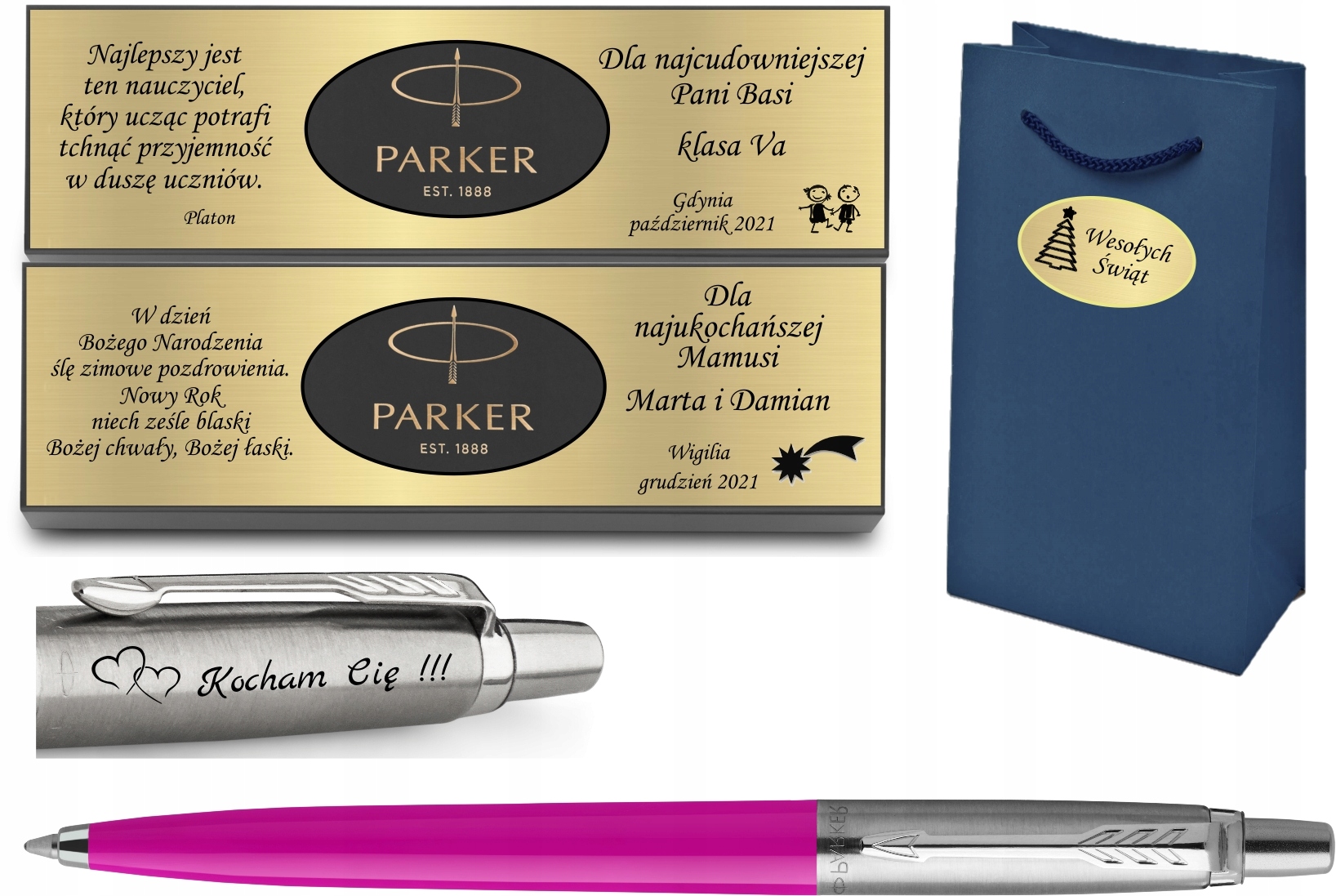 

Parker Długopis Jotter Różowy Grawer Tabliczka