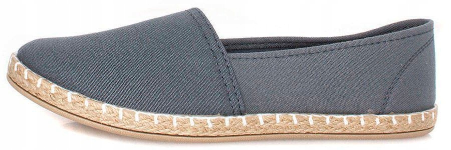 

Szare Wygodne Wsuwane Espadryle Balerinki 38