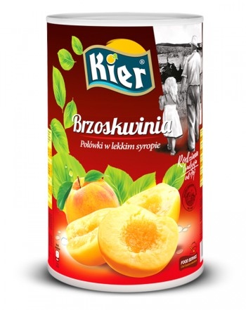 Levně Broskve Půlené V Sirupu Kier 4100 G