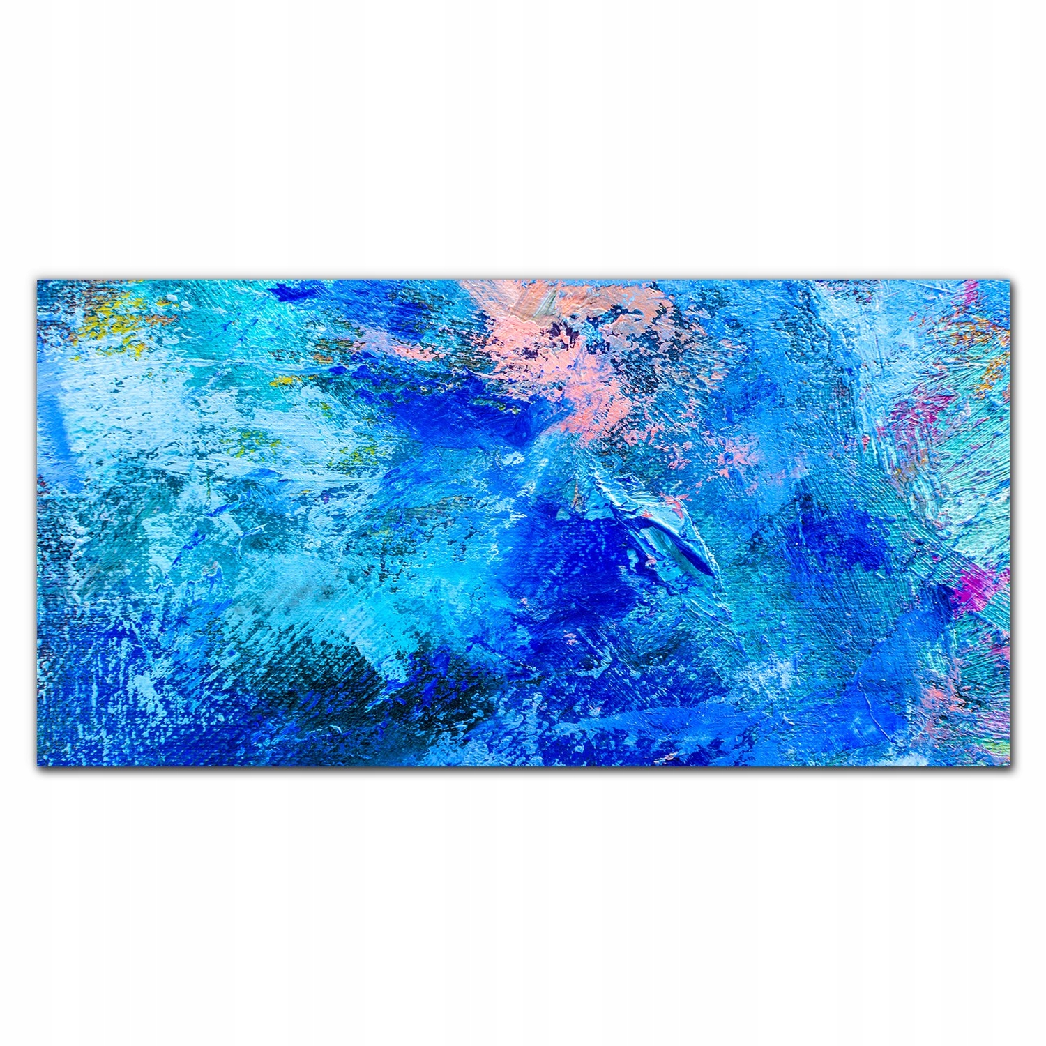 Foto-obraz na plátne Modré bohomazy 140x70