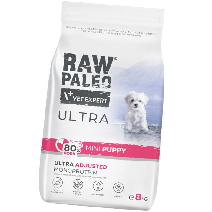 Raw Paleo Ultra Pork Puppy Mini z wieprzowiną dla szczeniąt ras małych 2kg