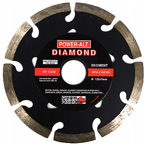 

Tarcza Diamentowa Segmentowa 125MM Power-alt