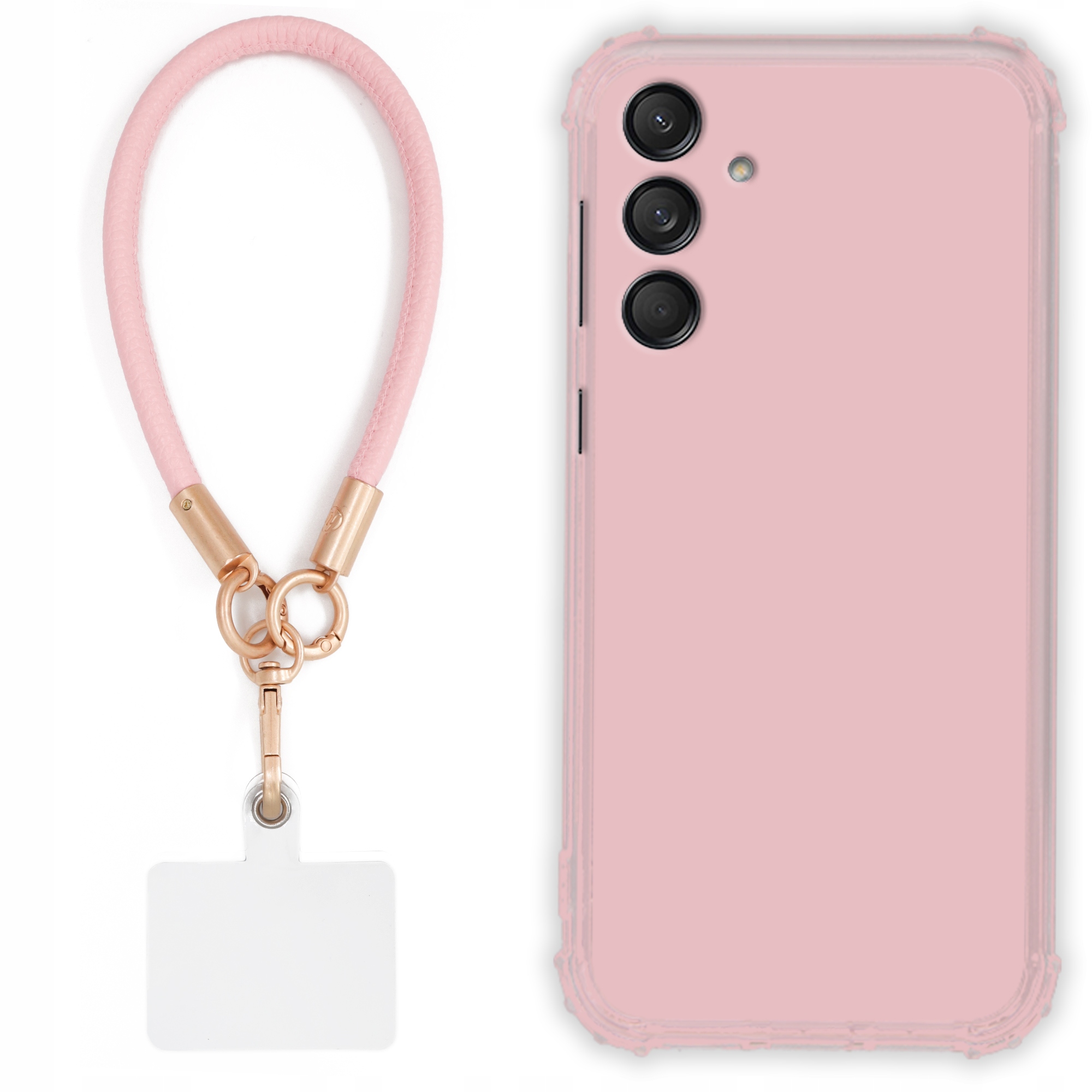 Puzdro Pre Samsung M55 5G Antishock Pinky Ružové Vodítko Sada Odolné