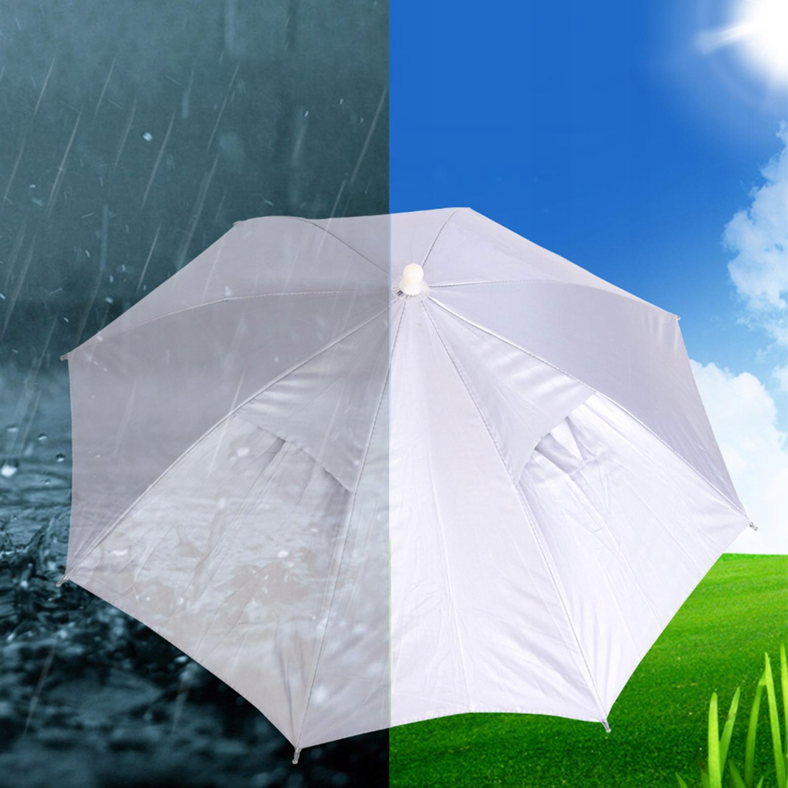 Зонт 25-дюймовый складной солнцезащитный зонт для защиты головы от ультрафиолетового излучения
