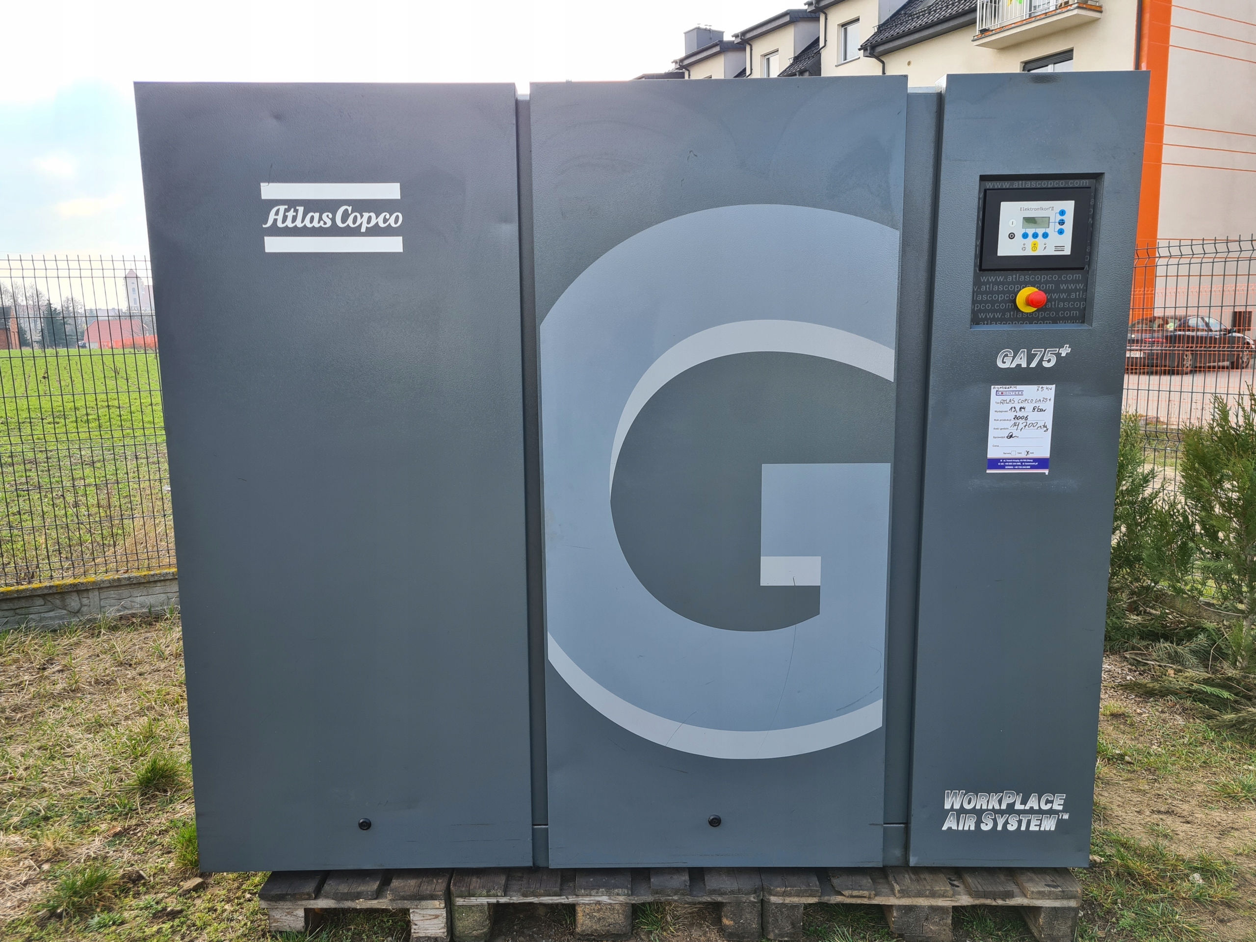 Kompresor śrubowy ATLAS COPCO GA 75 +