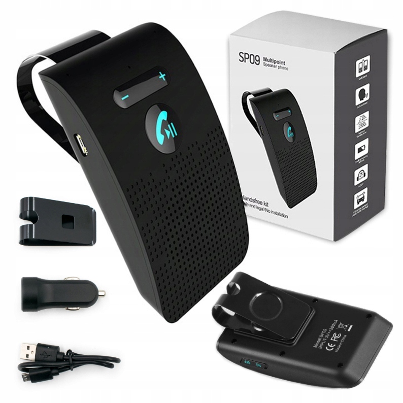 ZESTAW GŁOŚNOMÓWIĄCY DO SAMOCHODU BT 5.0 AUTOSTART SP09