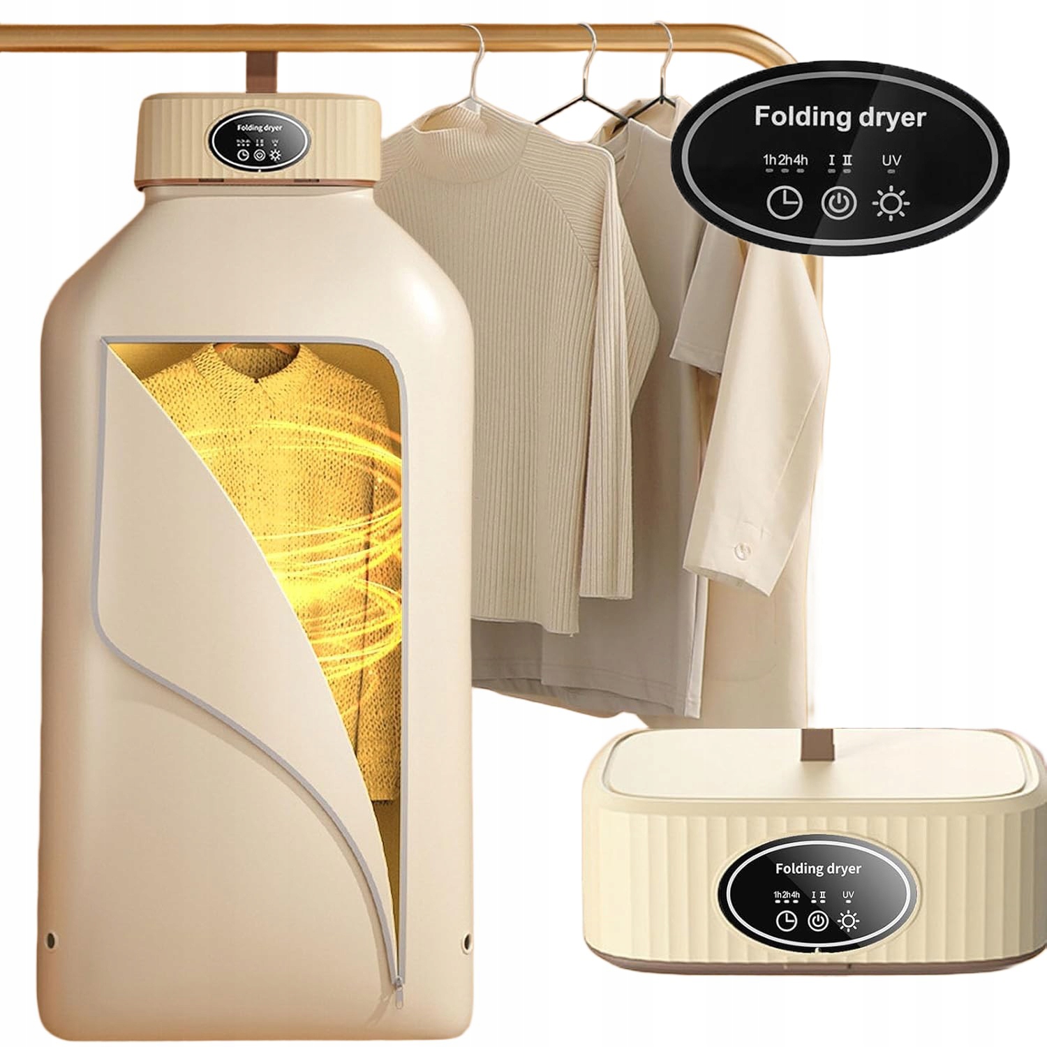 Levně Instantní Elektrická Přenosná Závěsný Sušička Prádla S Funkcí Časovače 600 W