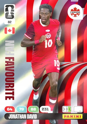 Panini Fifa World Cup 2026 82 Jonathan David Canada