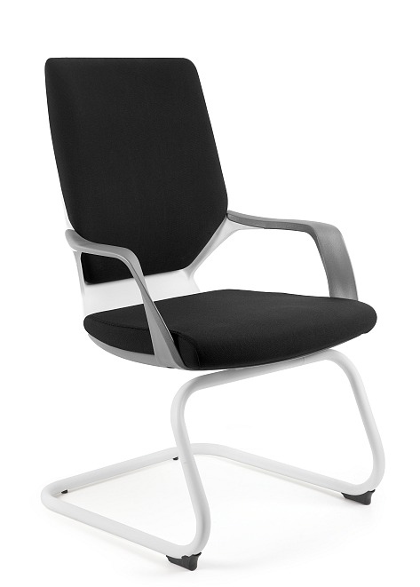 Unique Kancelářská židle Apollo Skid bílá/tkaná BL418