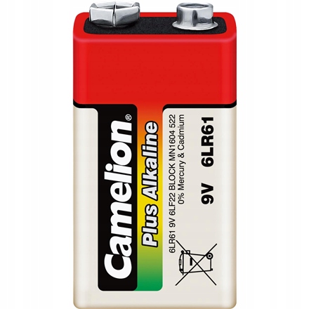 Camelion 9V/6LR61 Plus Alkaline 6LR61 1 szt. 6LR61-SP1
