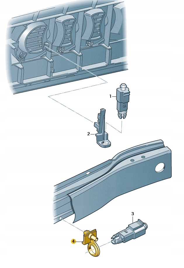 NOWE ORYGINALNE AUDI OE UCHWYT 4G0820536B Numer katalogowy części 4G0820536B