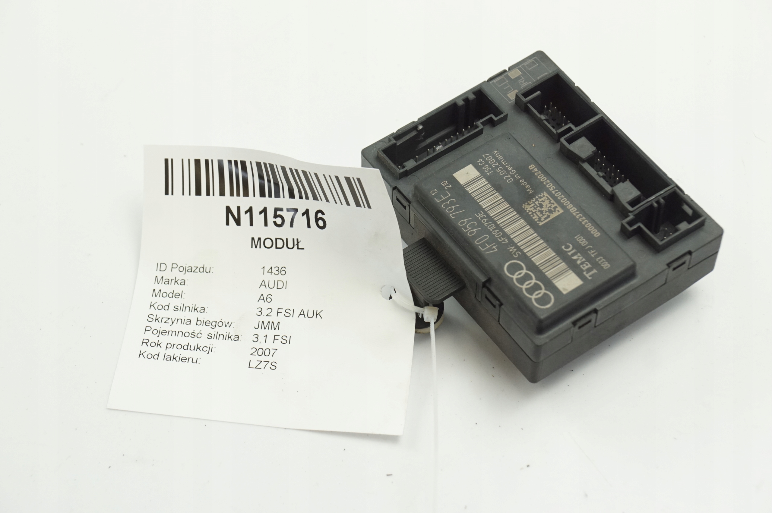 module door 4F0959793E AUDI A6 C6