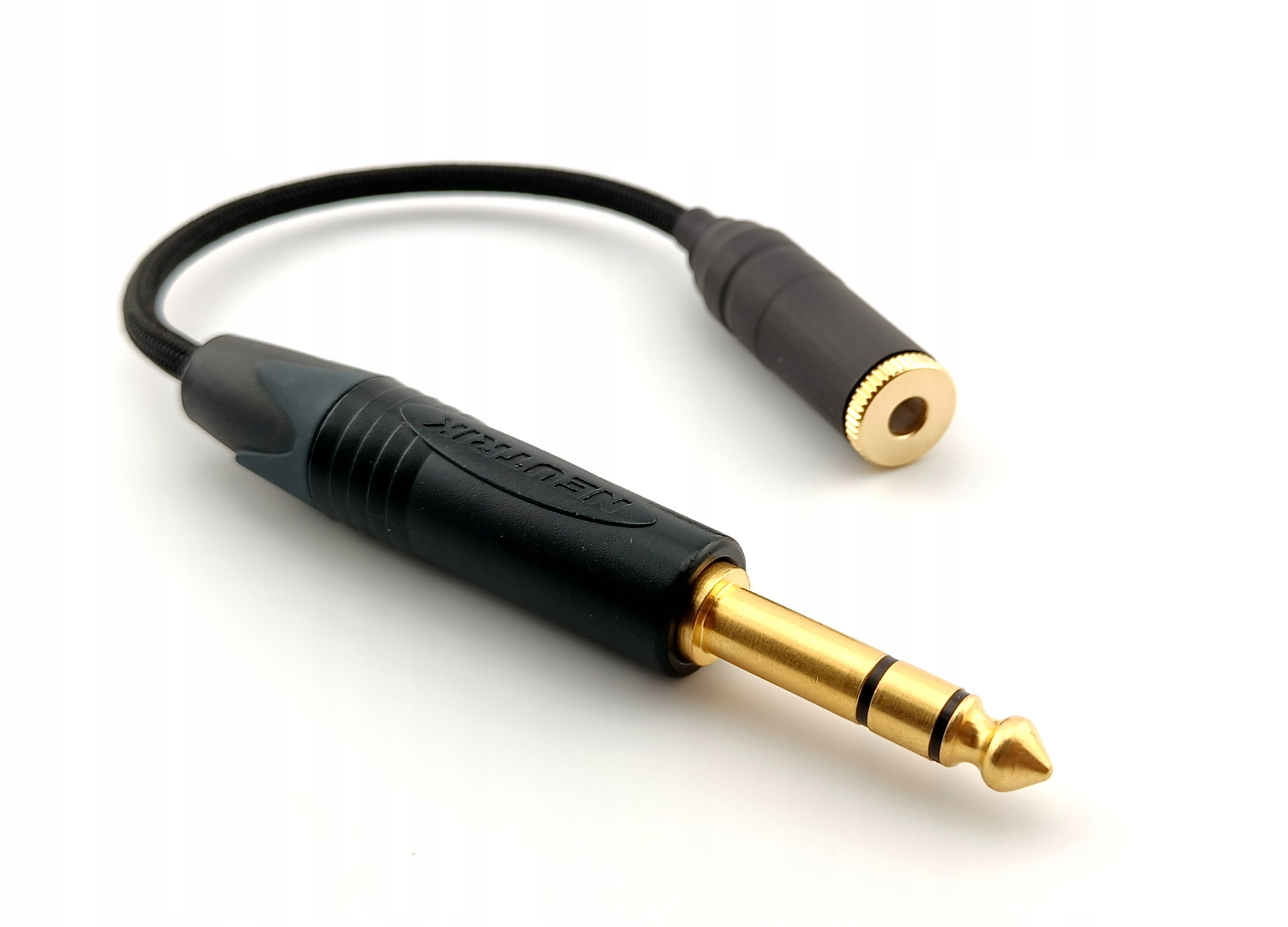 Vyvážený Adaptér 4,4 mm – 6,3 mm jednoduchý měděný Up-ofc opletení barvy