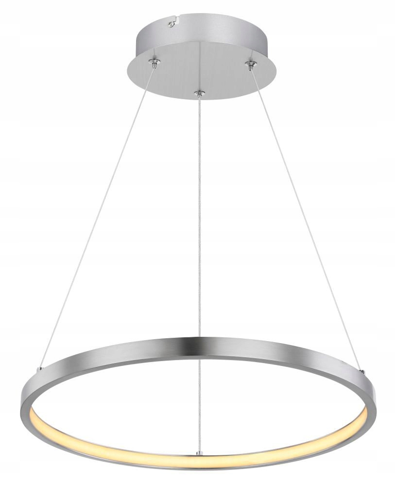 Závesná Led lampa 19W Ralph strieborná, modernistický luster
