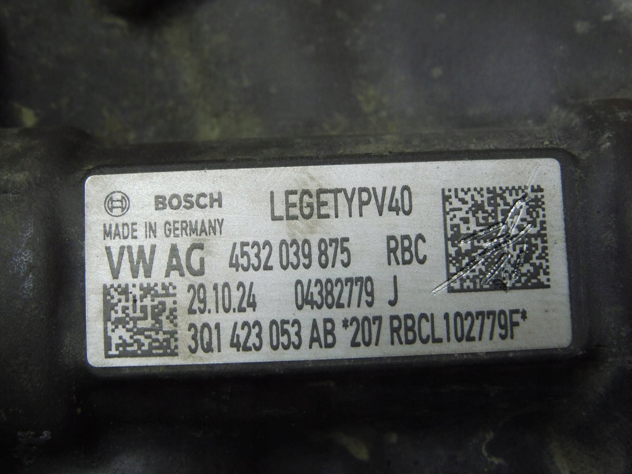 VW Arteon Passat B8 control moulding drag rod servo steering