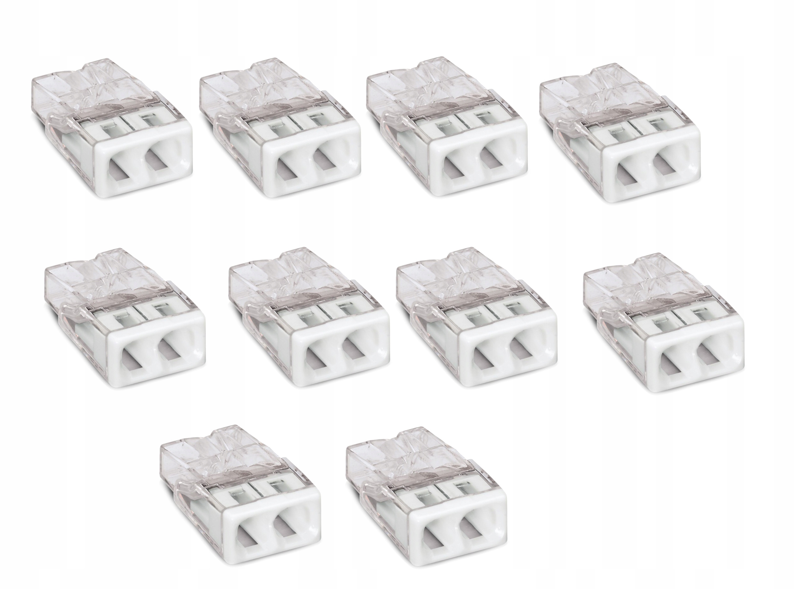 

10 x Złączka Wago 2-tor 2273-202 samozaciskowa