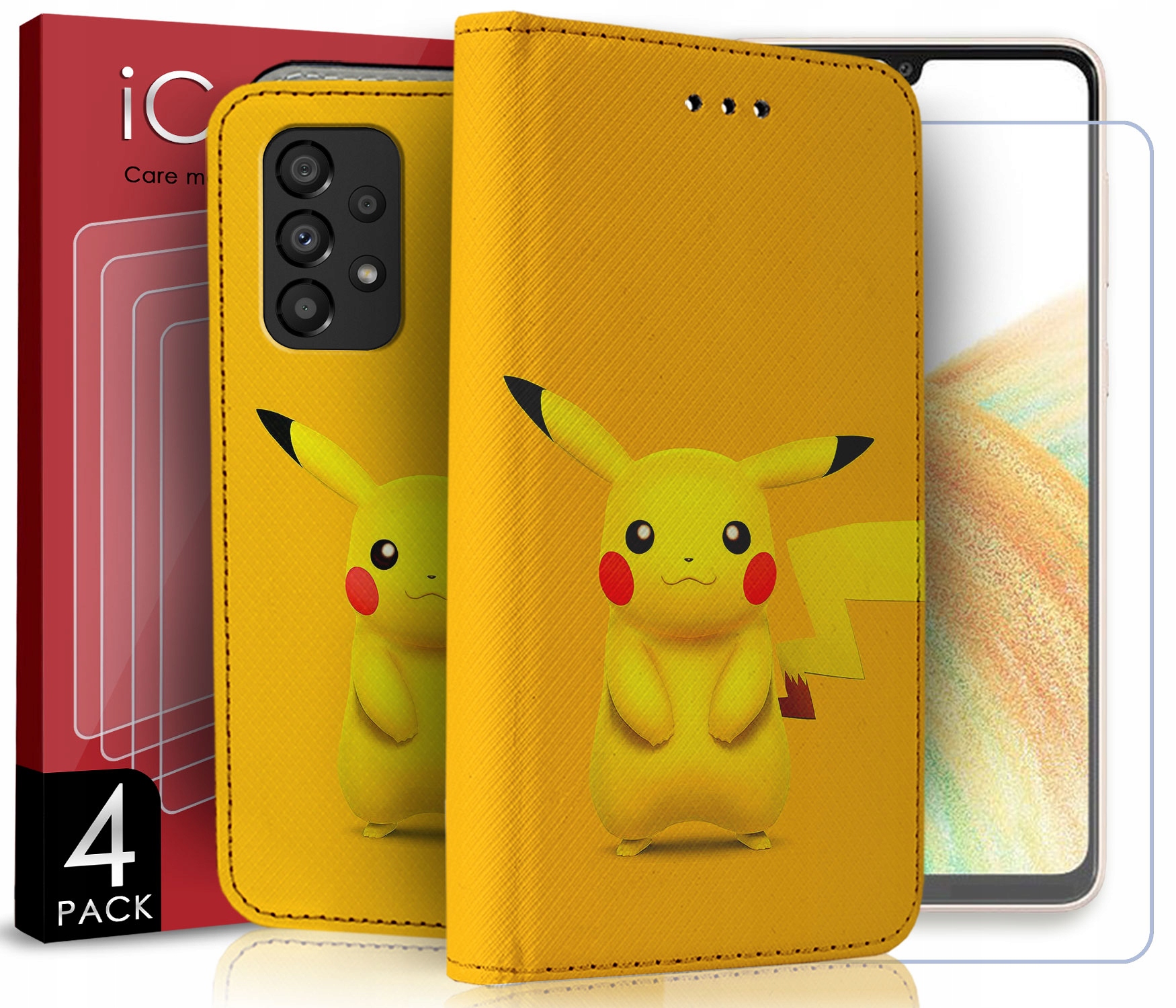 

2W1 Etui Do Samsung Galaxy A33 5G Szkło x4