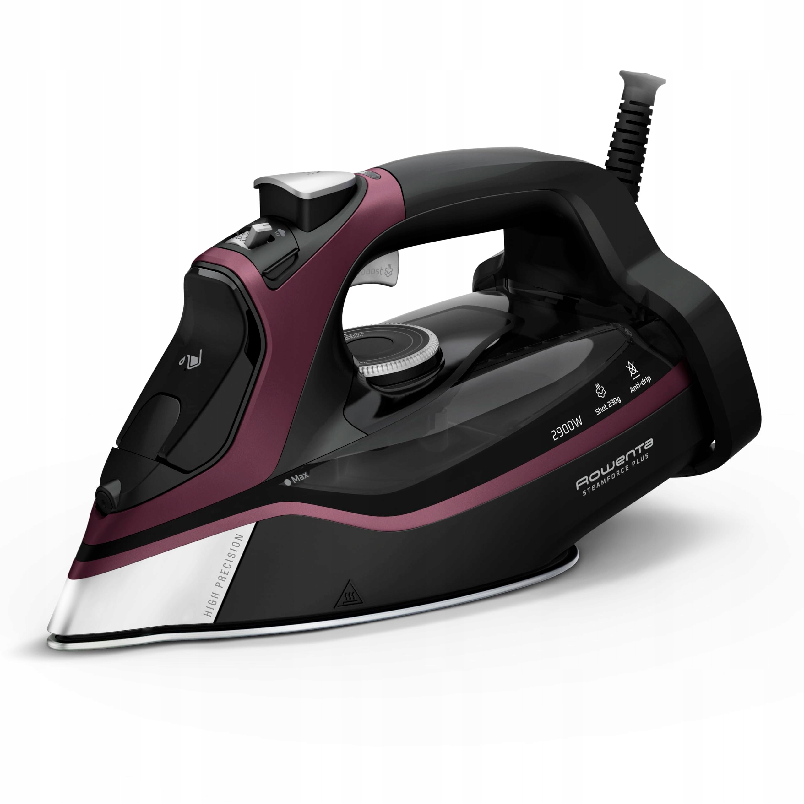Rowenta Steamforce Żelazko 2900W 45g/min 230g/min Ochrona Przed Kapaniem