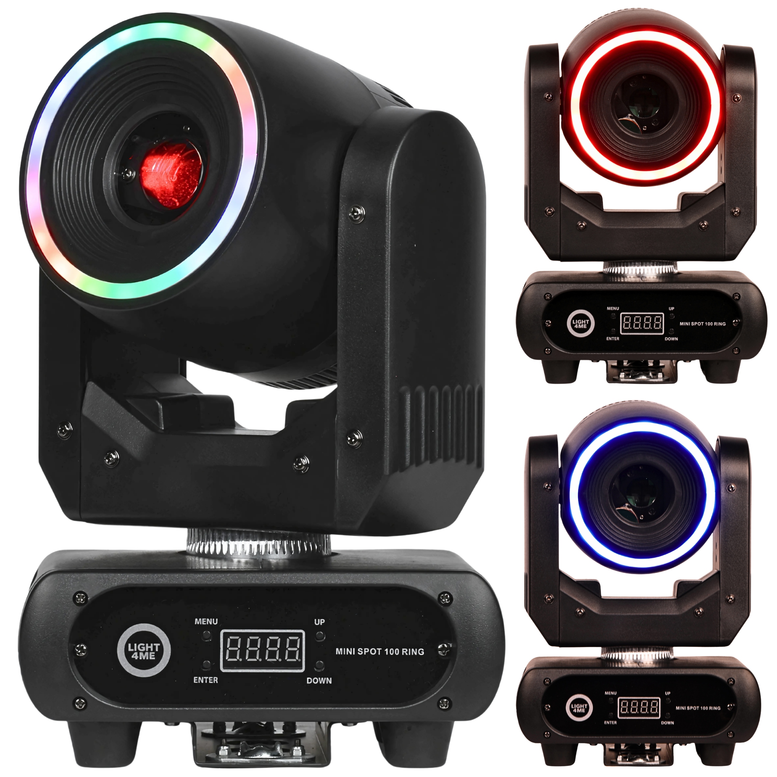 Pohyblivá Hlava Led Jevištní Světlo LIGHT4ME Mini Spot 100W Ring