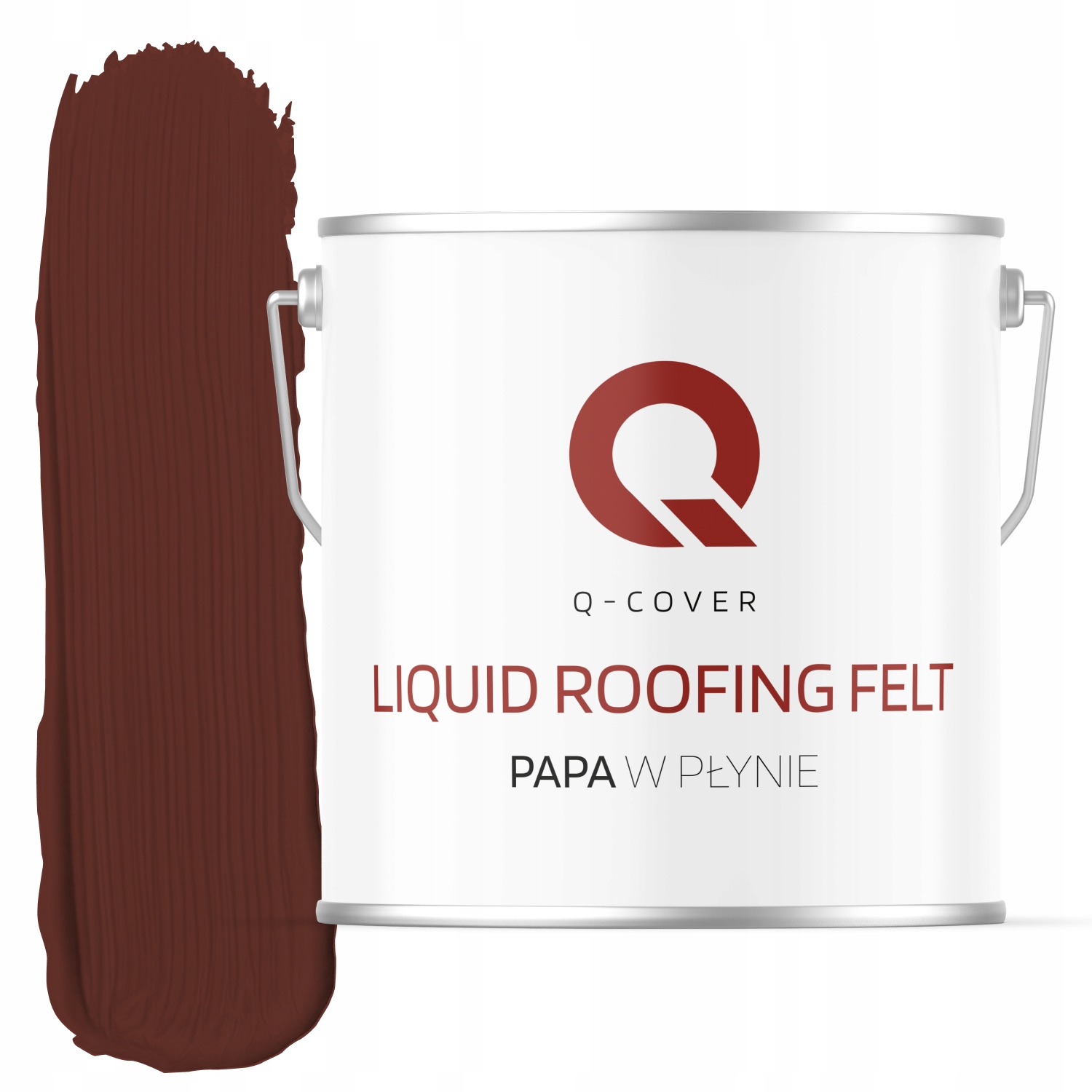 Farba Na Dach Papa W Płynie 5KG Do Blachy Dachówki Ocynk Odporna Kolor Brąz