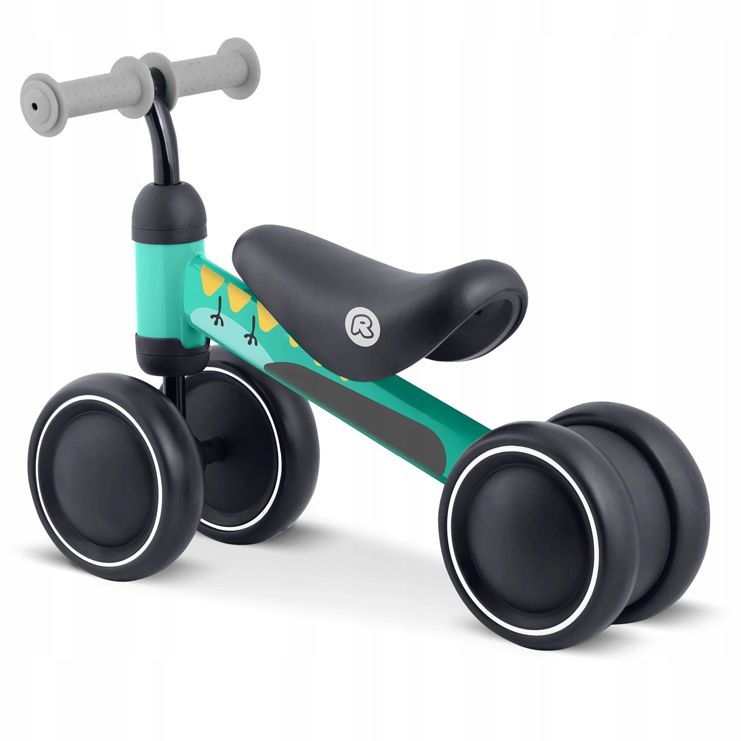 Rowerek biegowy trojkolowy dla dzieci Ricokids RK-606 Czarno-turkusowy