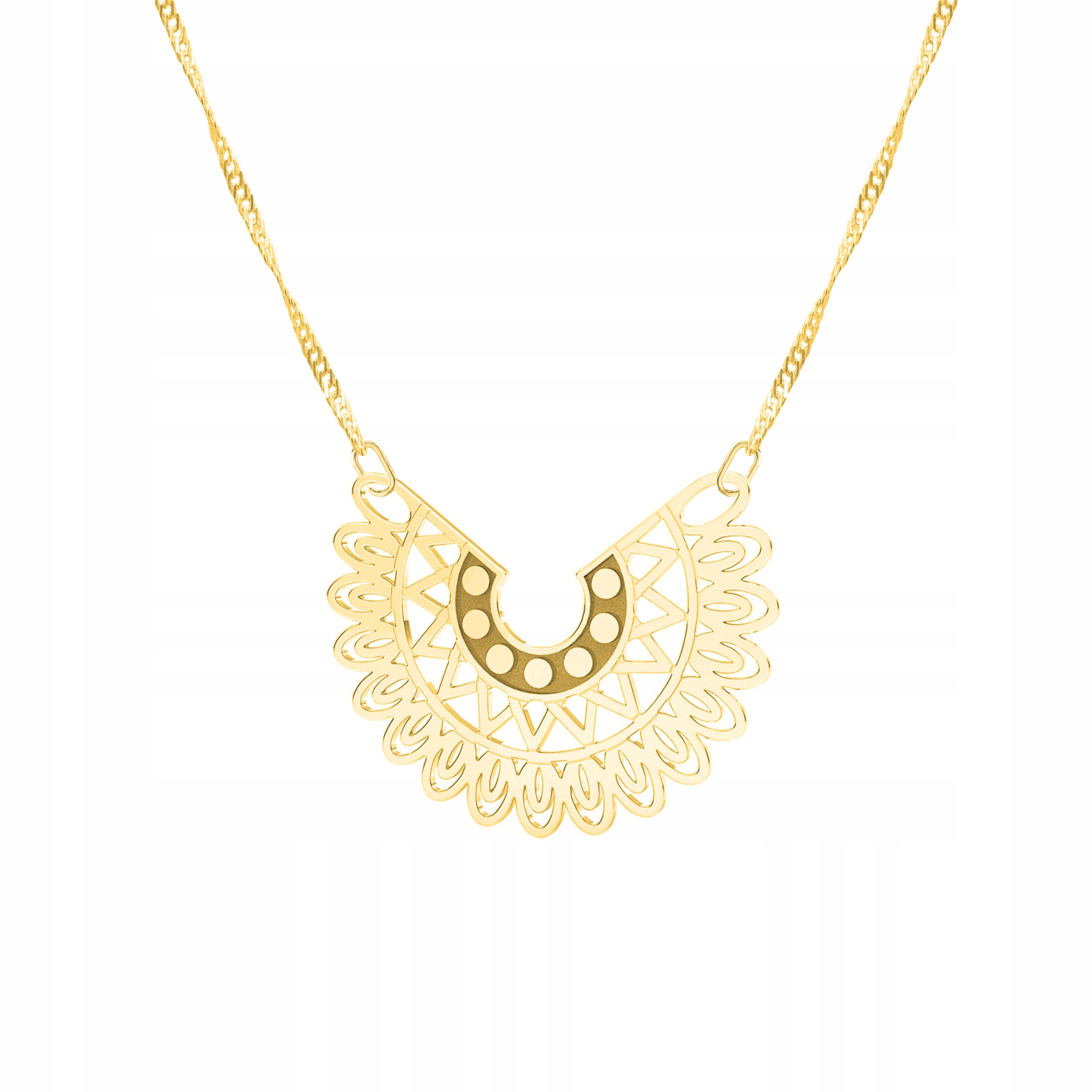 Řetízek zlatý náhrdelník 925 Ažur