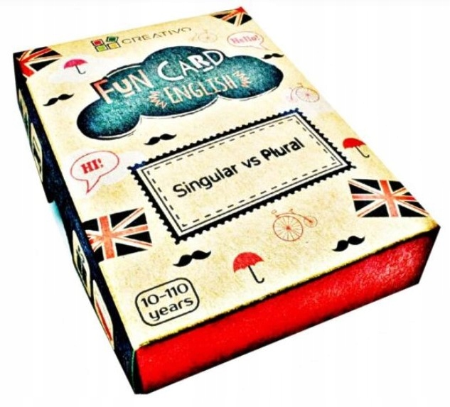 Singular vs Plural. Fun Card English. Creativo