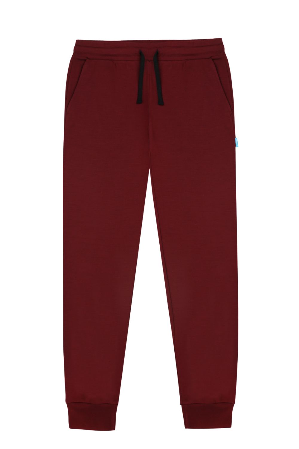 Spodnie dresowe męskie termoaktywne 100% wełna merino bordowe XXL