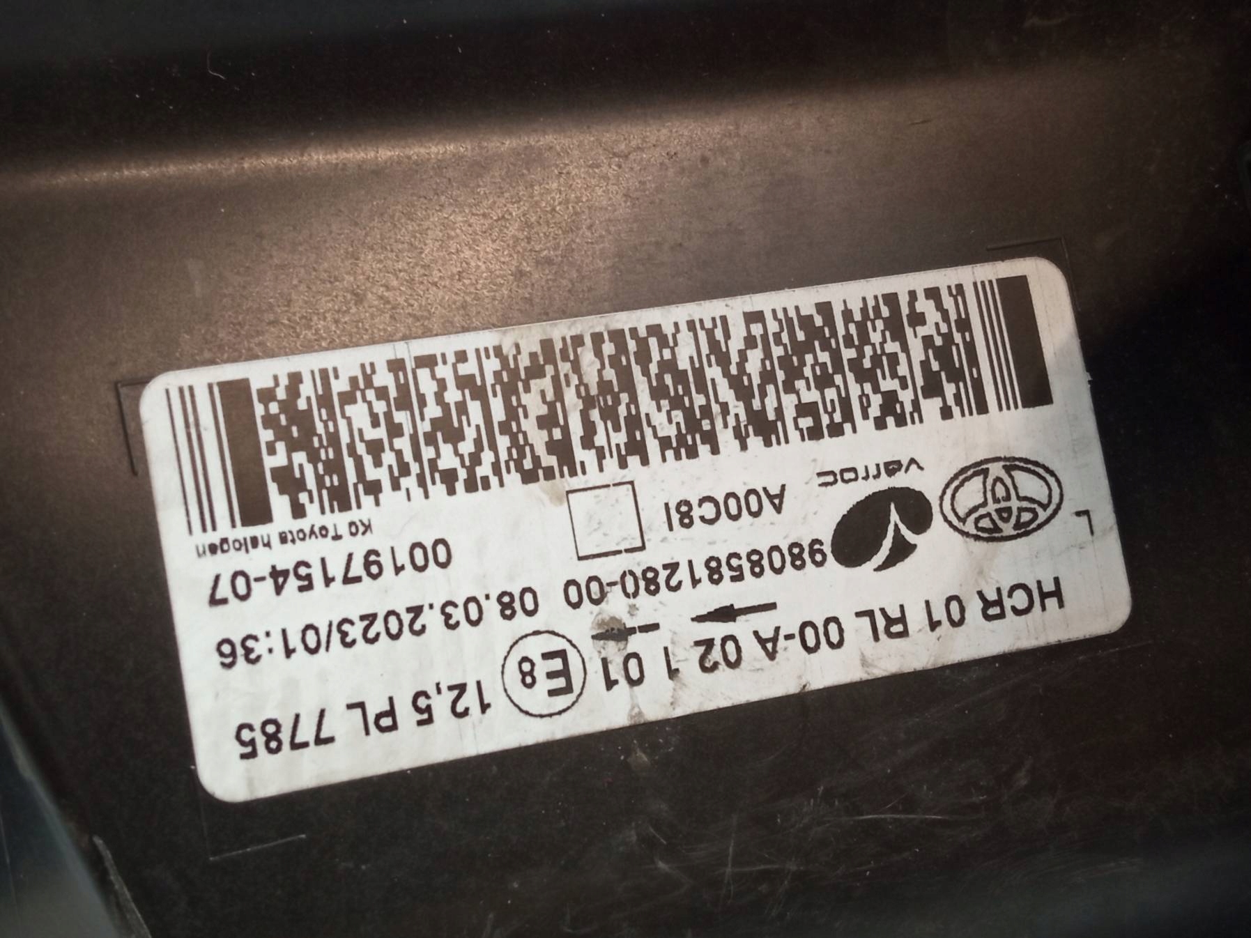 light front left EUROPA damaged 9808581280 Toyota ProAce II (2016- )