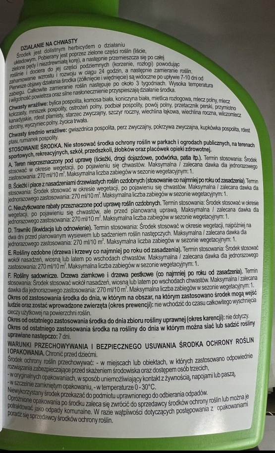 SUMIN ATUT RTU środek chwastobójczy NA CHWASTY 1000 ml Producent Sumin