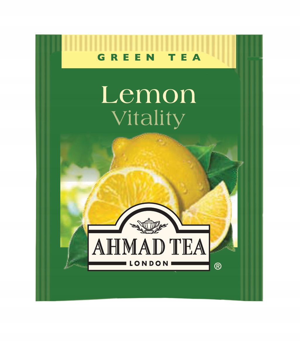 Levně Ahmad Tea Čaj Zelený citronový 500 obálek Lemon Vitality