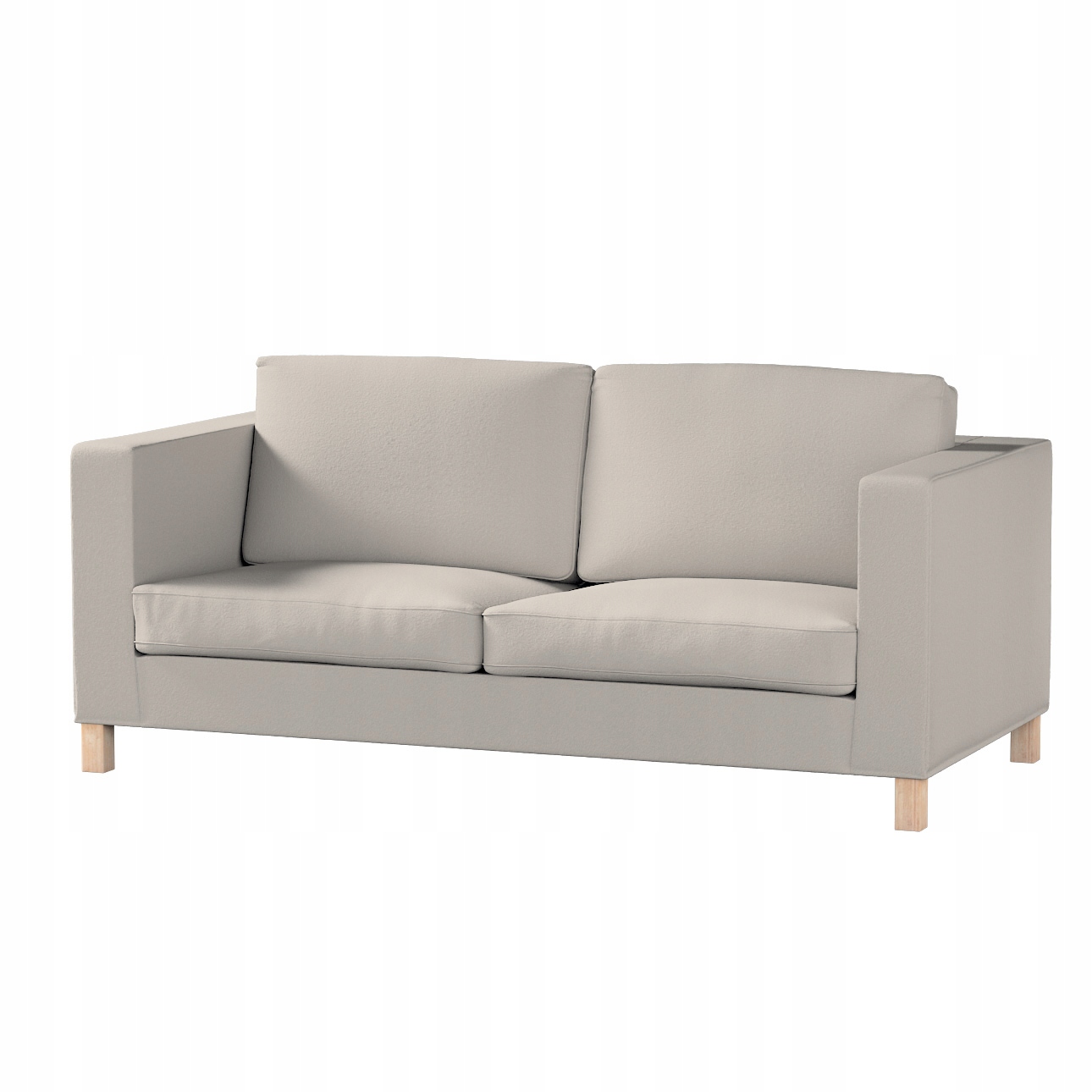 Poťah na rozkladaciu pohovku Karlanda, krátky, Ikea svetlo béžová bukla