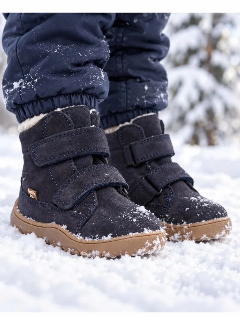 Buty Zimowe Barefoot Froddo Zeru Tex Furry G2110151 Navy 30