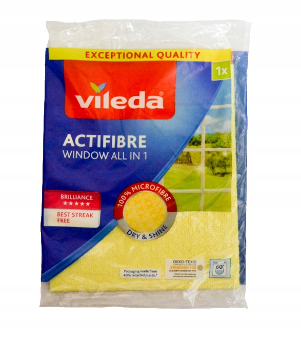 

Vileda Actifibre Ściereczka do Okien Szyb 36x32cm