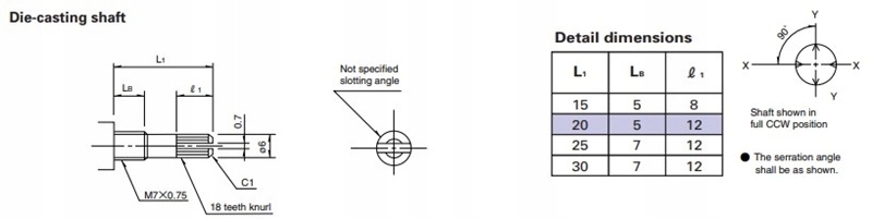 POTENCJOMETR ALPS RK163 STEREO LOG 10KAX2 Producent Alps