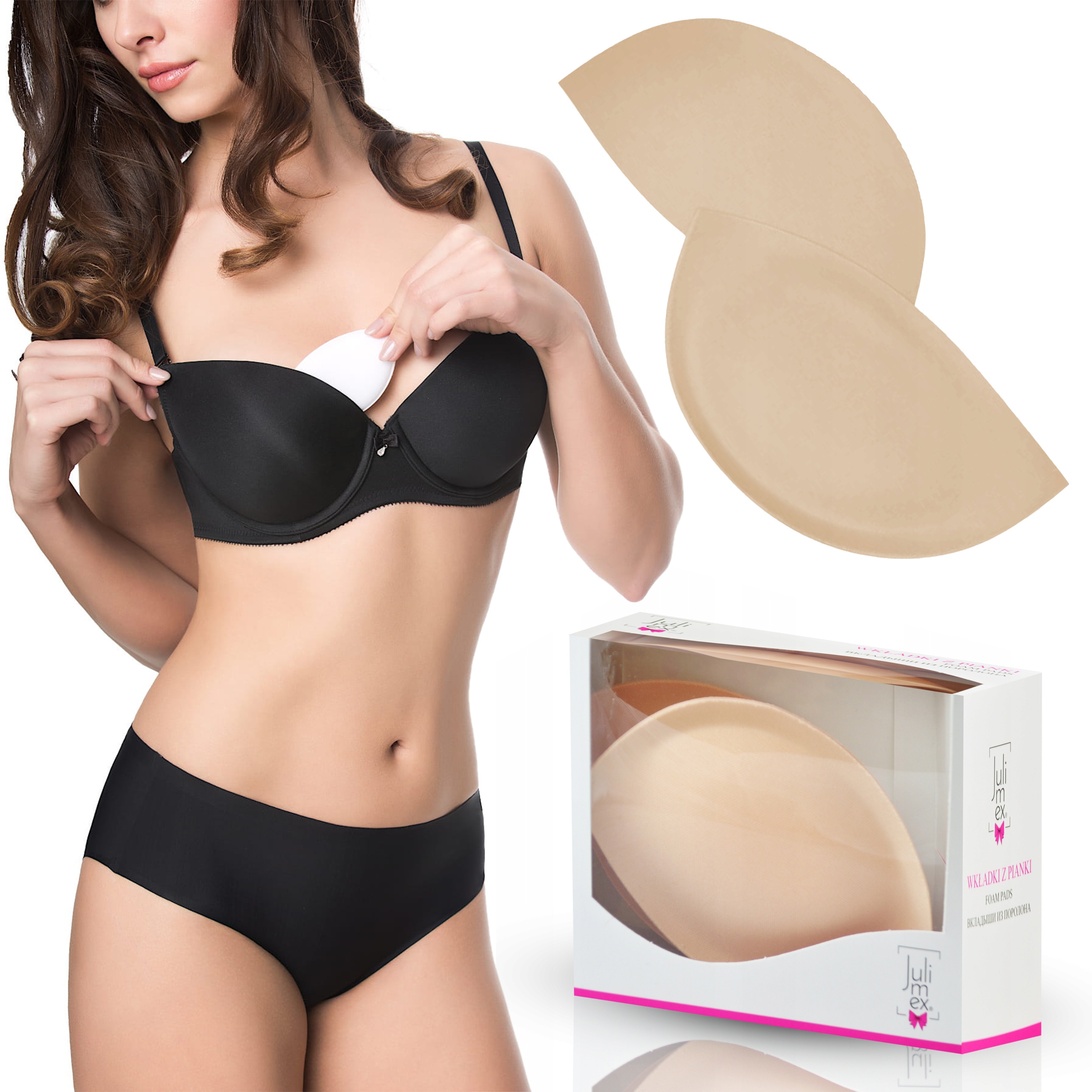 

wkładki Piankowe Extra Push-up Julimex WS-20 Beż