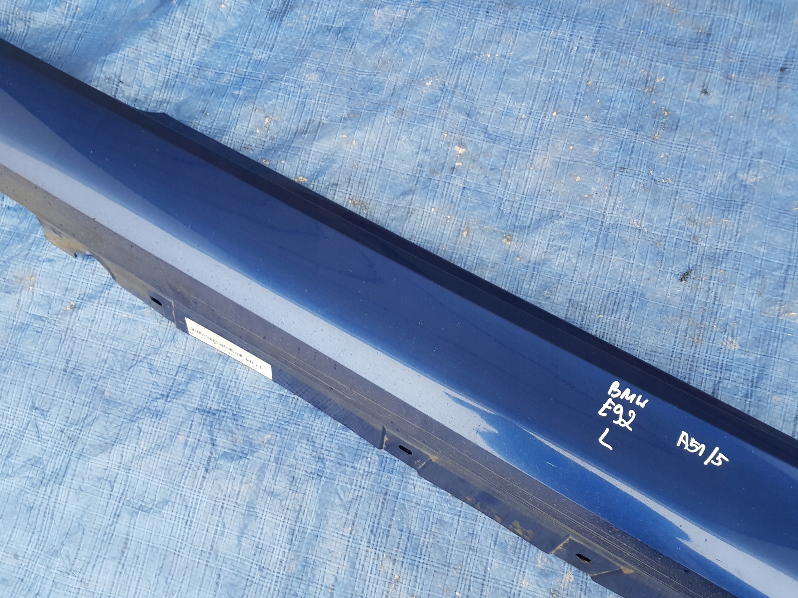 modanatura MINIGONNA sinistra BMW E92 E93 MONTAGEBLAU METALLIC A51/5