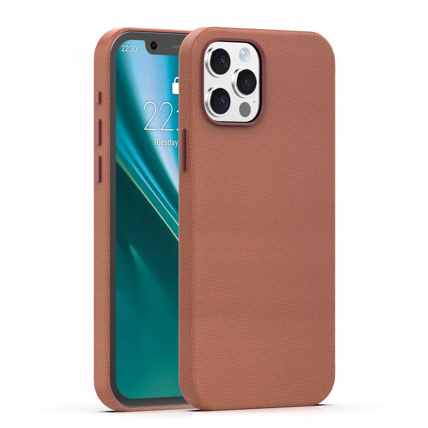 Pouzdro kryt pro iPhone 12/12 Pro hnědé Etteri magnetické 2300 Gs silné
