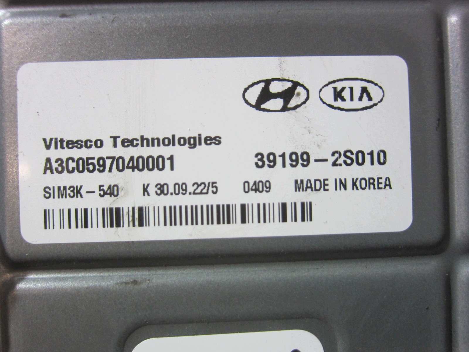 KIA SORENTO IV MQ4 computer module control unit of the engine 2.5 GDI 39199-2S010