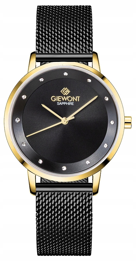 Dámské hodinky Giewont Sapphire Zlato Černé GW4130-B4