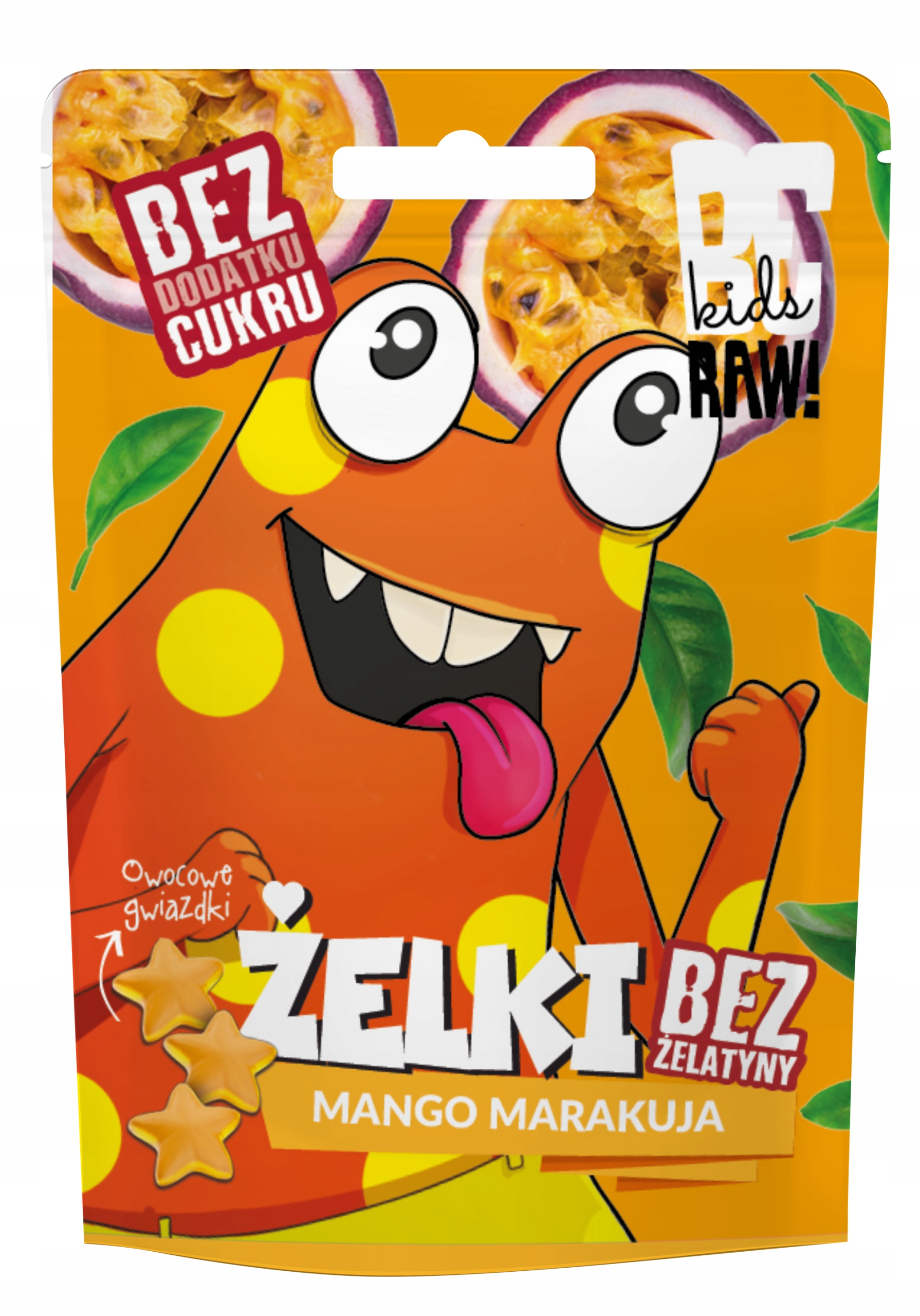 BeRAW! Żelki bez cukru mango marakuja 35 g